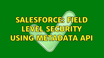 Salesforce: Field Level Security using metadata api (3 Solutions!!)
