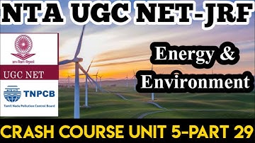 🔝EXPECTED Questions/Energy & Environment/Crash Course(PART29)NET/GATE/TNPCB/PhD Entrances