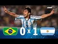 Brasil 0 x 1 Argentina ● 1998 Friendly Extended Goals &amp; Highlights HD