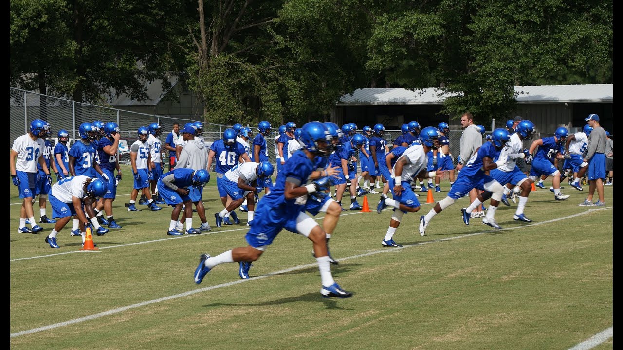 Memphis Football Preseason Camp Day One YouTube