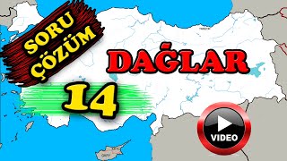Dağlar Soru Çözümü , Coğrafya Soru Çözümü Kpss , Coğrafya Soruları Tyt Ğrafya
