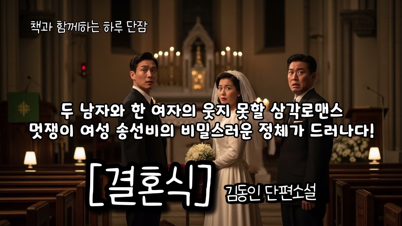 두 남자와 한 여자의 웃지 못할 삼각로맨스! 멋쟁이 여성 송선비의 비밀스러운 정체가 밝혀지다 [결혼식] 김동인  #책읽어주는남자 #오디오북  #책과함께하는하루단잠