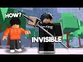 I became invisible in roblox the strongest battlegrounds