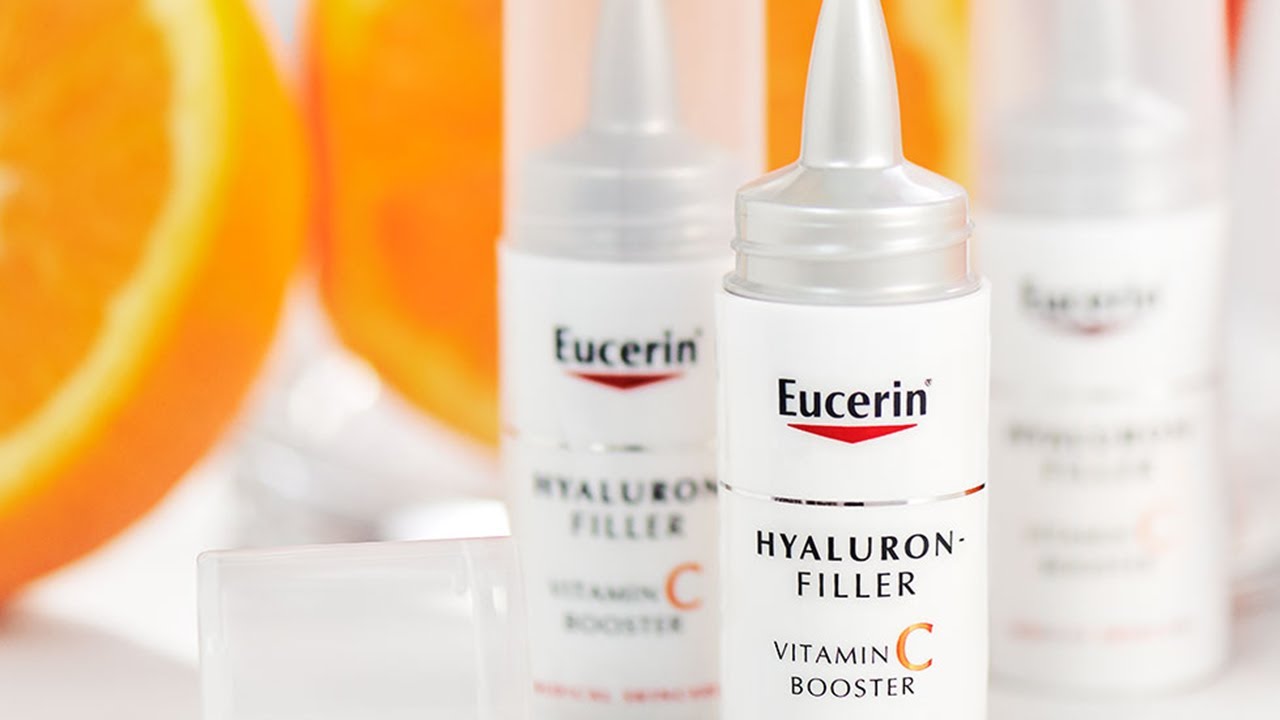 Eucerin Hyaluron-Filler Vitamin C Booster - Reviewed! - YouTube
