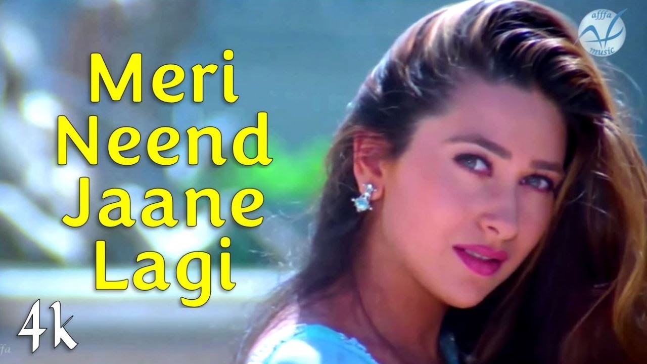 Meri Neend Jaane Lagi  4K Video  Sanjay Dutt  Karishma Kapoor   HD Audio  Sonu N  Alka Yagnik