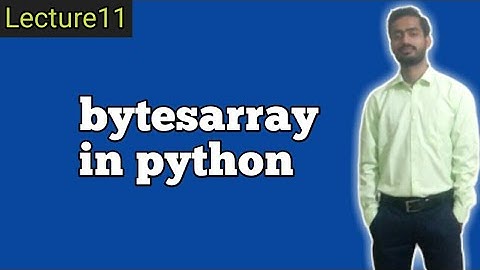 bytesarray in python(hindi)