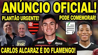 Thumbnail for PLANTÃO URGENTE! FLAMENGO FEZ O ANÚNCIO CARLOS ALCARAZ É DO MENGÃO! CHEGADA DE REFORÇOS NO RIO! E+