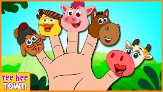 Farm Animals Finger Family | Old MacDonald had a Farm | Nursery Rhymes for Children by Teehee Town