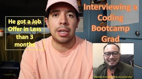 Coding BootCamp Grad gets a job within 3 months - Interview 🎤