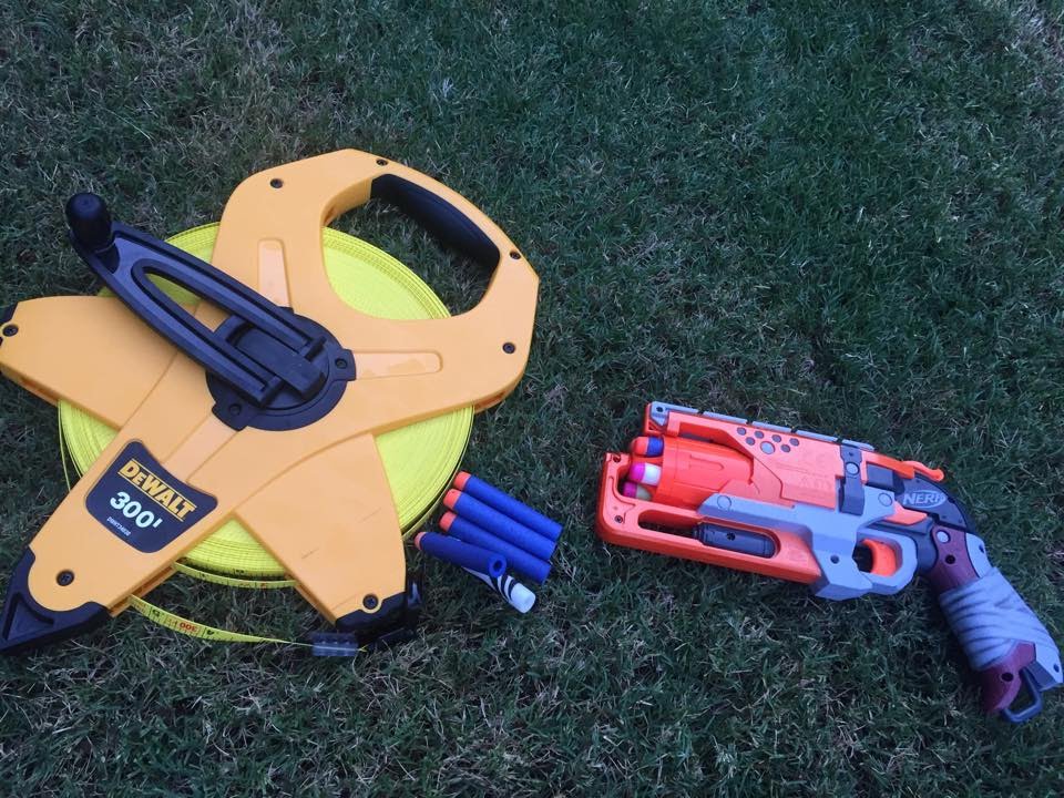 nerf hammershot range