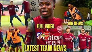 INSIDE TRAINING✅Arsenal's Champions League BOOST — Atlético Madrid in CRISIS Before the Semi-Final