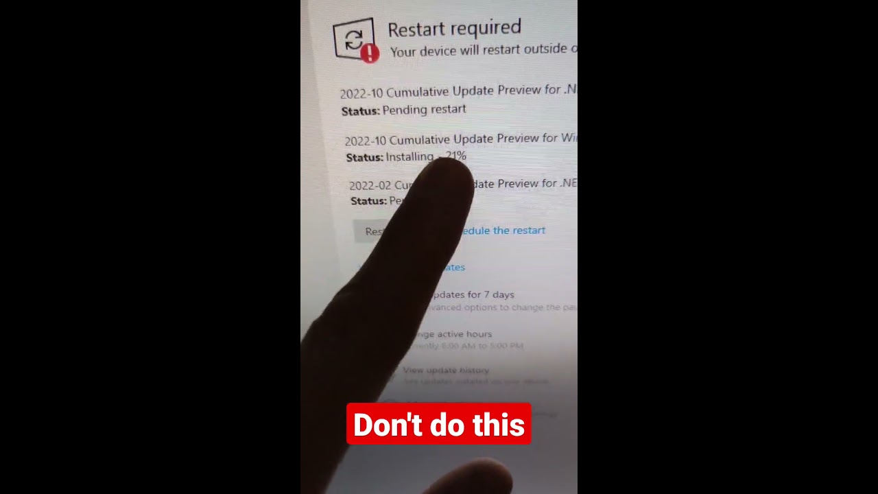 Don T Do This With Windows Updates Or It Will Take Longer 