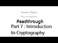 Unlocking Cryptography: Key Concepts from Abstract Algebra (Part 7) π