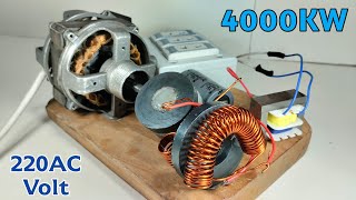 Get 6000 Watt Free Electricity Generator From Magnet And Coper Wire