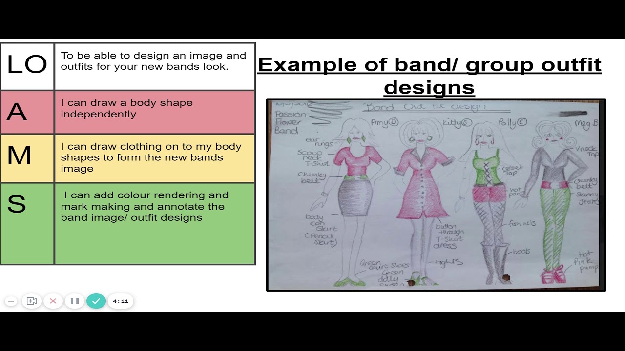 lesson 8 band outfit design - YouTube