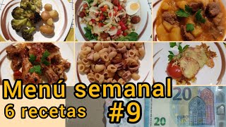 Menú semanal SALUDABLE 20€/Meal prep #9 en 2 horas