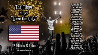 Twenty Øne Piløts Clique with 500,000+ voices (27 Cities) edited to sing &quot;Leave the City&quot; together