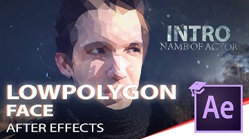 After Effects low poly face TUTORIAL preview