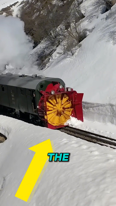 How Trains Keep Tracks Clear in Heavy Snow