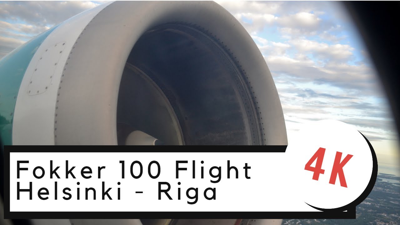 [4K] Fokker 100 Carpatair Helsinki-Riga Full Flight Report! + Helsinki Terminal Spotting!