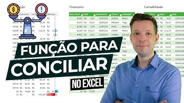 Função Conciliar Excel - Como Conciliar no Excel