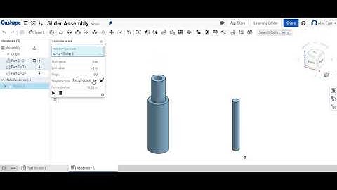 Onshape Tutorial - Slider Mates