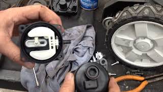 2018 Craftsman  BriggsStratton Platinum 7.25 HP Carburetor removal and cleaning.