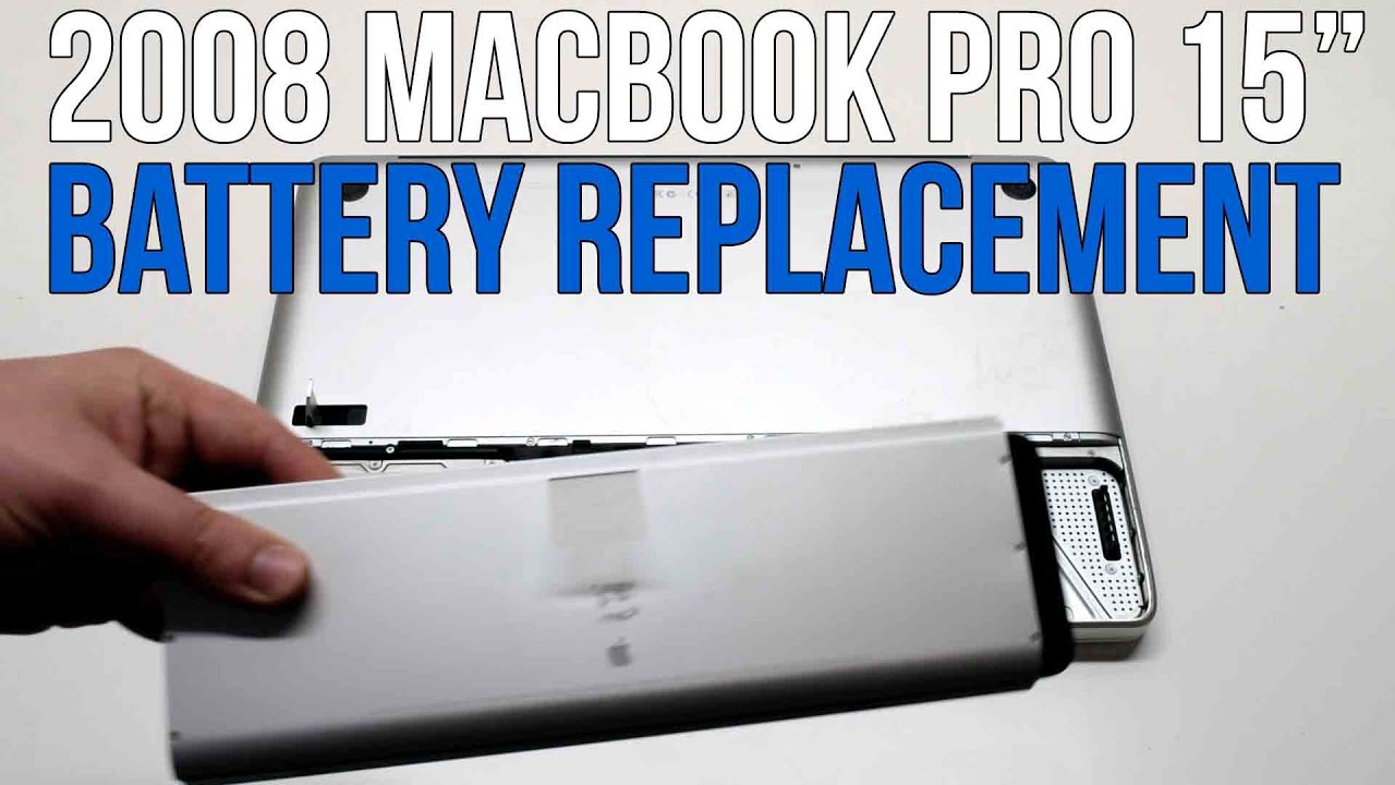 Junior Tips Lezen 2008 Macbook Pro 15" A1286 Battery Replacement - YouTube