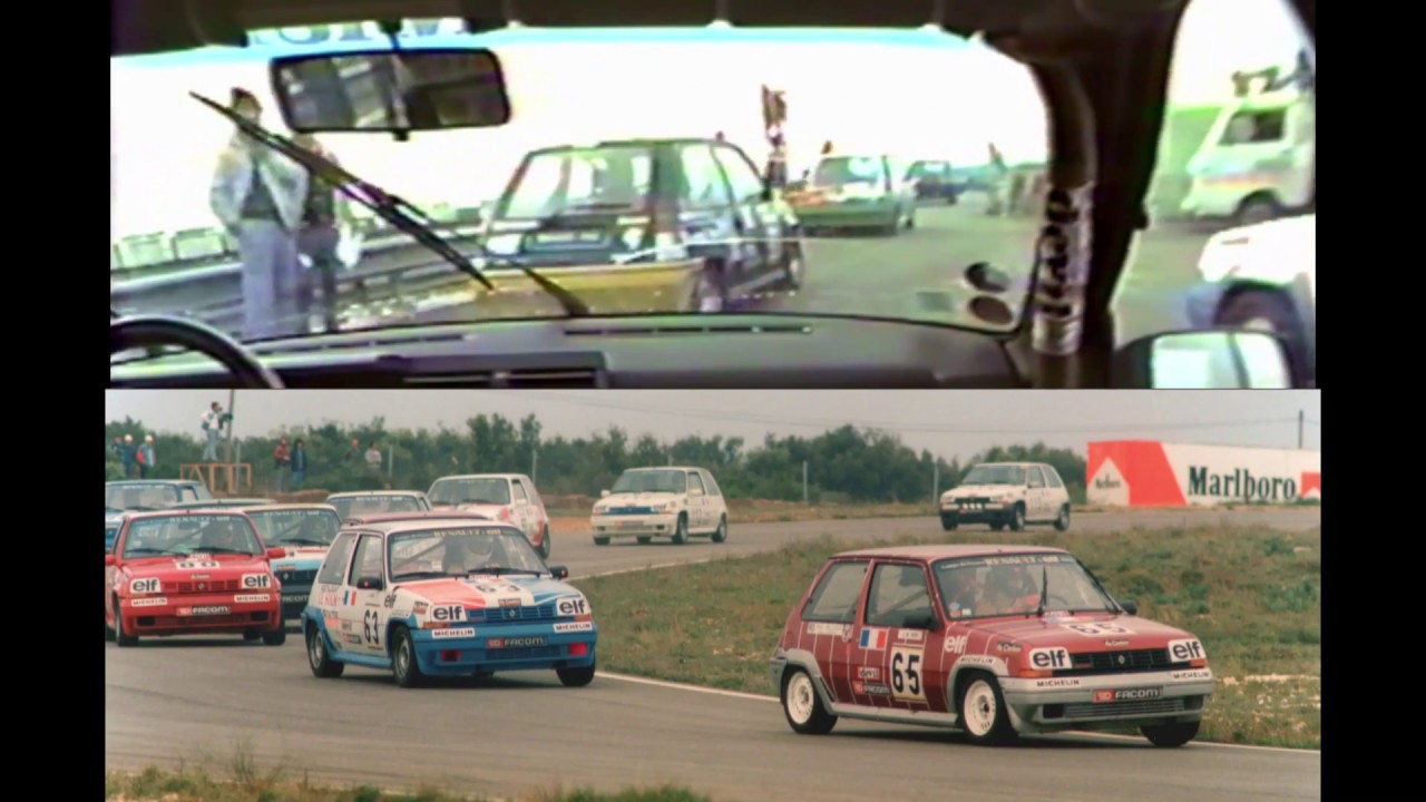 On board Renault 5 GT Turbo Coupe 1987 Ledenon race