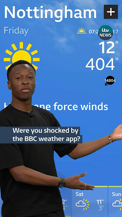 Were you shocked by the BBC weather app? #itvnews