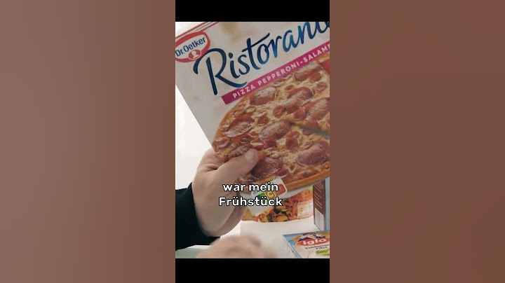 Markus hatte 2 PIZZAS als FRÜHSTÜCK
