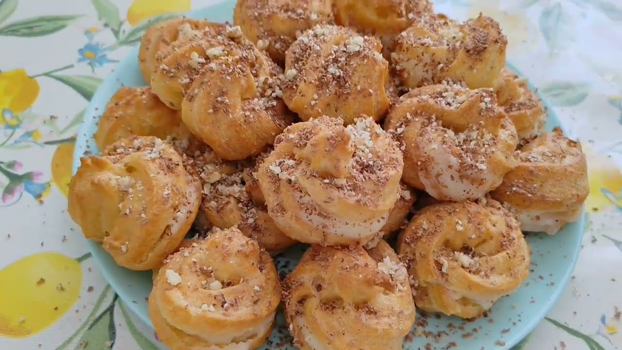 Заварное тесто, которое получается ВСЕГДА💫. Заварное пирожное. Профитроли. 💥