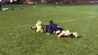A rugby/training drill to help practise your tackling