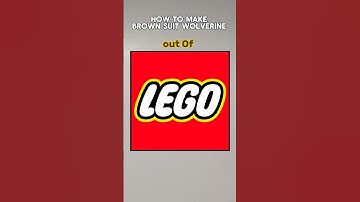 How To Make Brown Suit Wolverine From Deadpool And Wolverine #lego #wolverine #deadpool3 #marvel