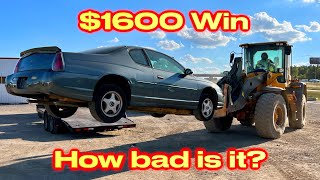 I won a 2004 Chevy Monte Carlo from IAA for $1600! Will it Drive??