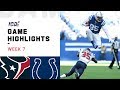 Texans vs. Colts Week 7 Highlights | NFL 2019
