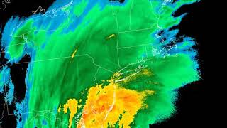 Regional Radar and Lightning Mosaic from March 14, 2017 Nor'Easter