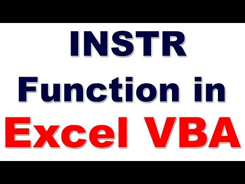finding substring in a string in vba | advanced excel  vba tutorials in telugu | instr function VBA