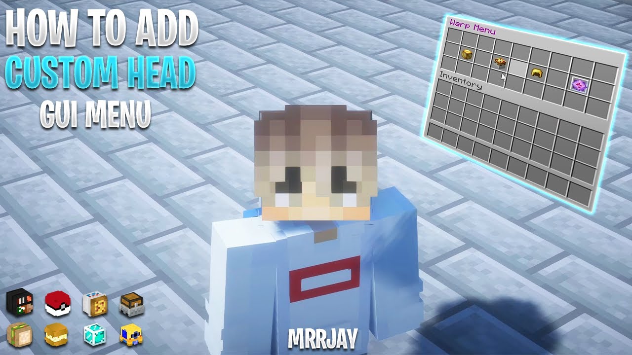 Fries Header How To Add Custom Head in Menu in Your Minecraft Server #minecraft # ...