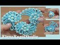 Amazing CROCHET 3D SEA SHELL Decoration with BEADS