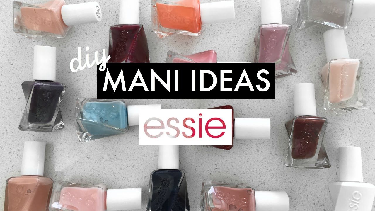 NEW Essie Gel Couture Polishes + 3 DIY Mani Ideas! - YouTube