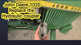 1020 John Deere hydraulic pump coupler install