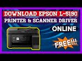 how to install epson l5190 printer online | install scanner drivers online 2020