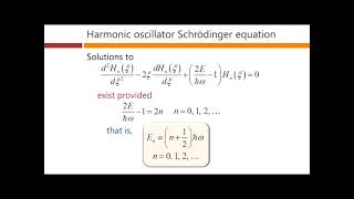 The harmonic oscillator – David Miller