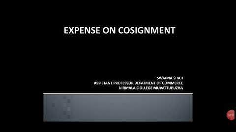 Expense Paid by Consignee