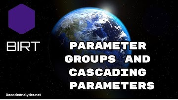 BIRT Parameter Groups Cascading Parameters