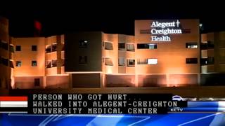 Man walks into hospital after being shot in car