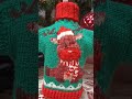 Christmas sweater for bottle #handmade #authorsModel #boutiqueKnitting