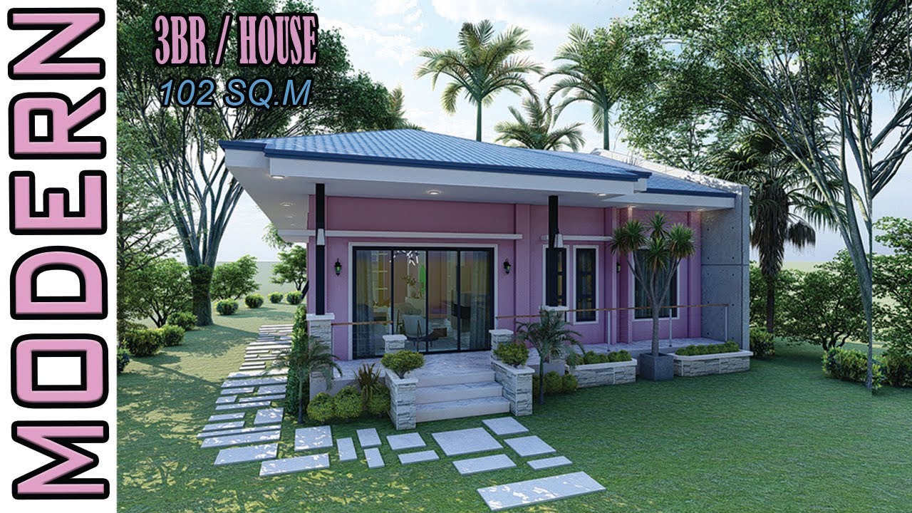 3 BEDROOM MODERN HOUSE DESIGN - YouTube