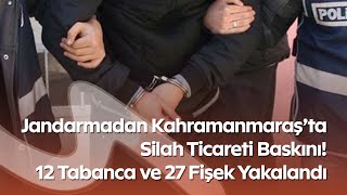Kahramanmaraşta Silah Kaçakçılığı Operasyonu 12 Tabanca Ele Geçirildi, 1 Tutuklama